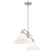 Meridian - M100136BN - Two Light Chandelier - Brushed Nickel