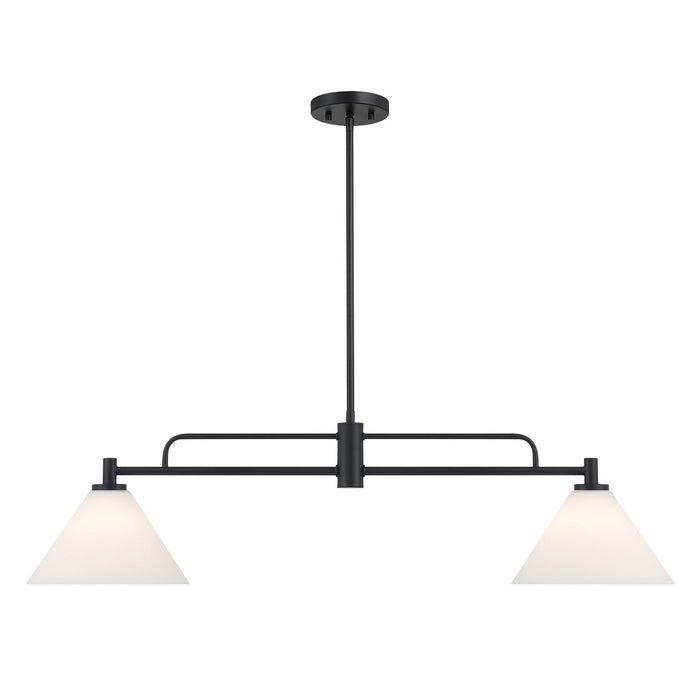 Meridian - M100136MBK - Two Light Chandelier - Matte Black