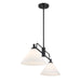 Meridian - M100136MBK - Two Light Chandelier - Matte Black