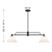 Meridian - M100136MBK - Two Light Chandelier - Matte Black