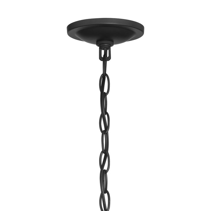 Meridian - M100137MBK - Six Light Chandelier - Matte Black