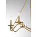 Meridian - M100137NB - Six Light Chandelier - Natural Brass