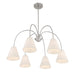 Meridian - M100138BN - Six Light Chandelier - Brushed Nickel