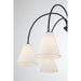 Meridian - M100138MBK - Six Light Chandelier - Matte Black