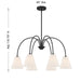 Meridian - M100138MBK - Six Light Chandelier - Matte Black