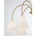 Meridian - M100138NB - Six Light Chandelier - Natural Brass