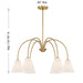 Meridian - M100138NB - Six Light Chandelier - Natural Brass