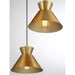 Meridian - M100139NB - Three Light Chandelier - Natural Brass