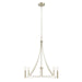 Meridian - M100141BN - Four Light Chandelier - Brushed Nickel