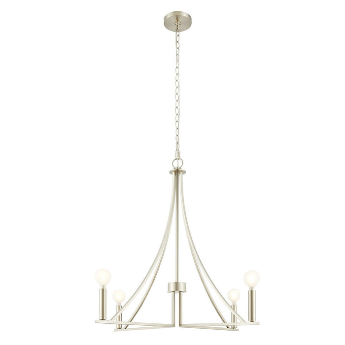 Meridian - M100141BN - Four Light Chandelier - Brushed Nickel