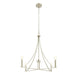 Meridian - M100141BN - Four Light Chandelier - Brushed Nickel