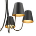 Meridian - M100142MBK - Five Light Chandelier - Matte Black