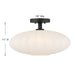 Meridian - M60075MBK - One Light Semi-Flush Mount - Matte Black