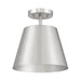 Meridian - M60076BN - One Light Semi-Flush Mount - Brushed Nickel