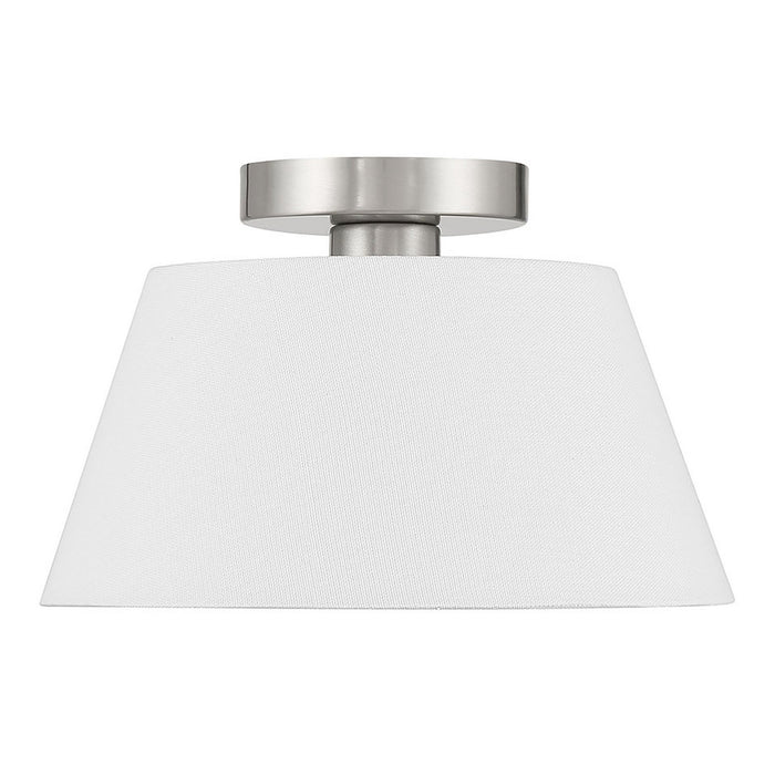 Meridian - M60077BN - Three Light Semi-Flush Mount - Brushed Nickel