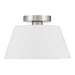 Meridian - M60077BN - Three Light Semi-Flush Mount - Brushed Nickel