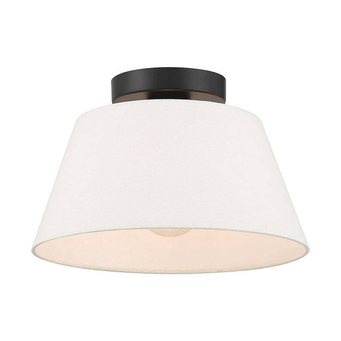 Meridian - M60077MBK - Three Light Semi-Flush Mount - Matte Black