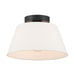 Meridian - M60077MBK - Three Light Semi-Flush Mount - Matte Black