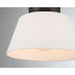 Meridian - M60077MBK - Three Light Semi-Flush Mount - Matte Black