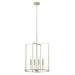 Meridian - M7044BN - Four Light Pendant - Brushed Nickel