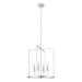 Meridian - M7044CH - Four Light Pendant - Chrome