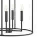 Meridian - M7044MBK - Four Light Pendant - Matte Black