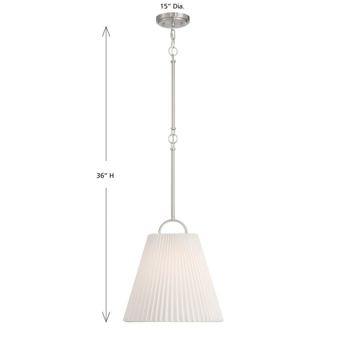 Meridian - M7045BN - One Light Pendant - Brushed Nickel