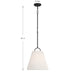 Meridian - M7045MBK - One Light Pendant - Matte Black