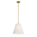 Meridian - M7045NB - One Light Pendant - Natural Brass