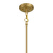 Meridian - M7045NB - One Light Pendant - Natural Brass