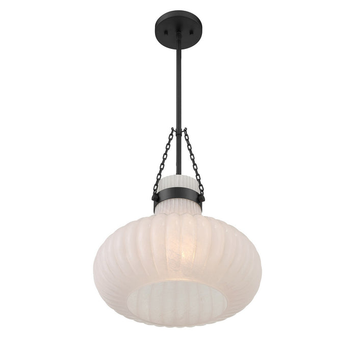 Meridian - M7046MBK - One Light Pendant - Matte Black