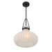 Meridian - M7046MBK - One Light Pendant - Matte Black