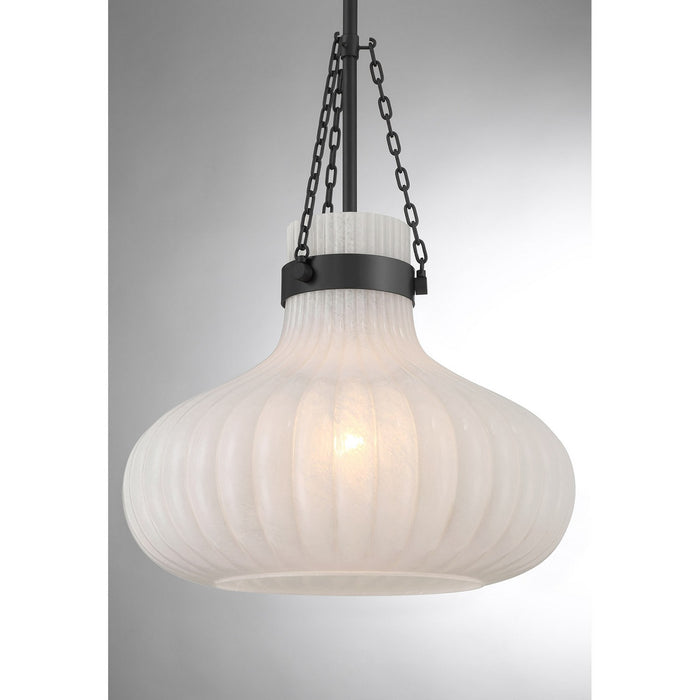 Meridian - M7046MBK - One Light Pendant - Matte Black