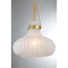 Meridian - M7046NB - One Light Pendant - Natural Brass