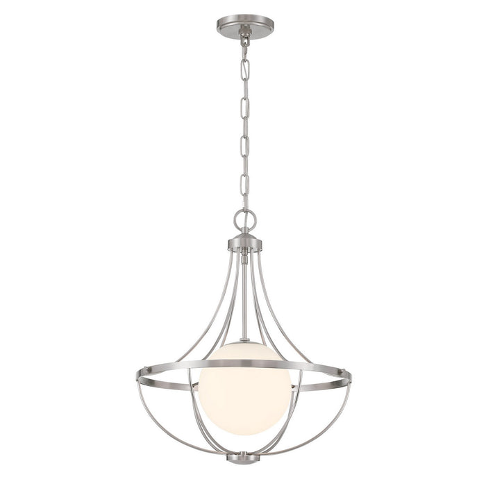 Meridian - M7047BN - One Light Pendant - Brushed Nickel