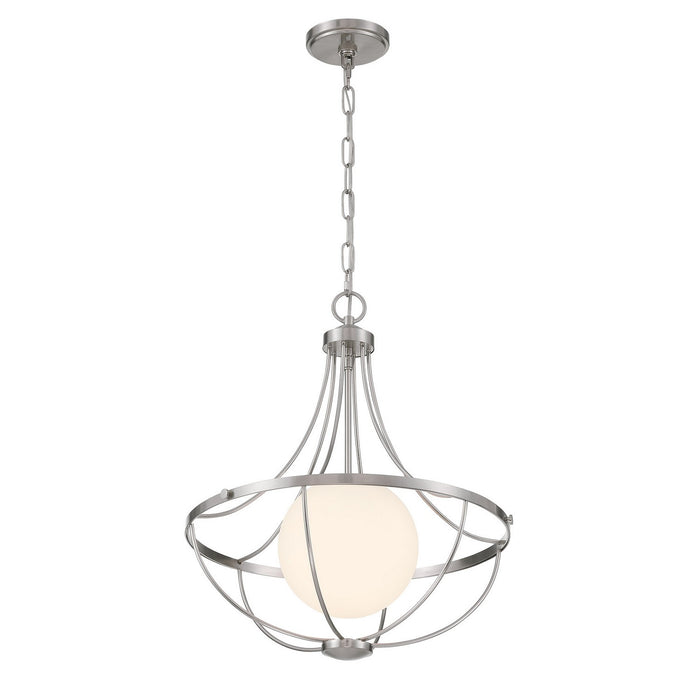 Meridian - M7047BN - One Light Pendant - Brushed Nickel