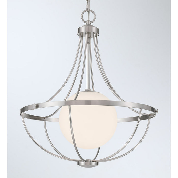 Meridian - M7047BN - One Light Pendant - Brushed Nickel