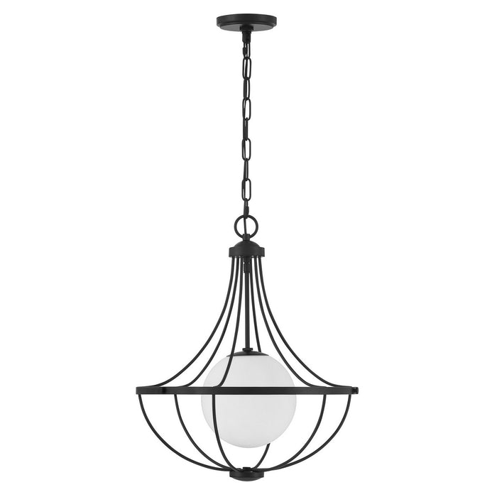 Meridian - M7047MBK - One Light Pendant - Matte Black