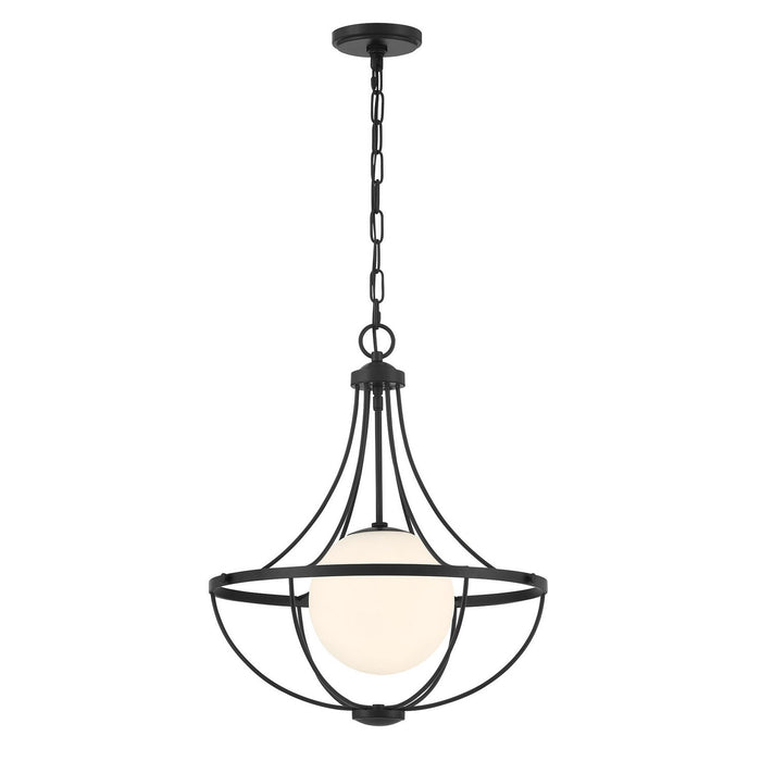 Meridian - M7047MBK - One Light Pendant - Matte Black