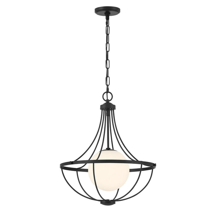 Meridian - M7047MBK - One Light Pendant - Matte Black