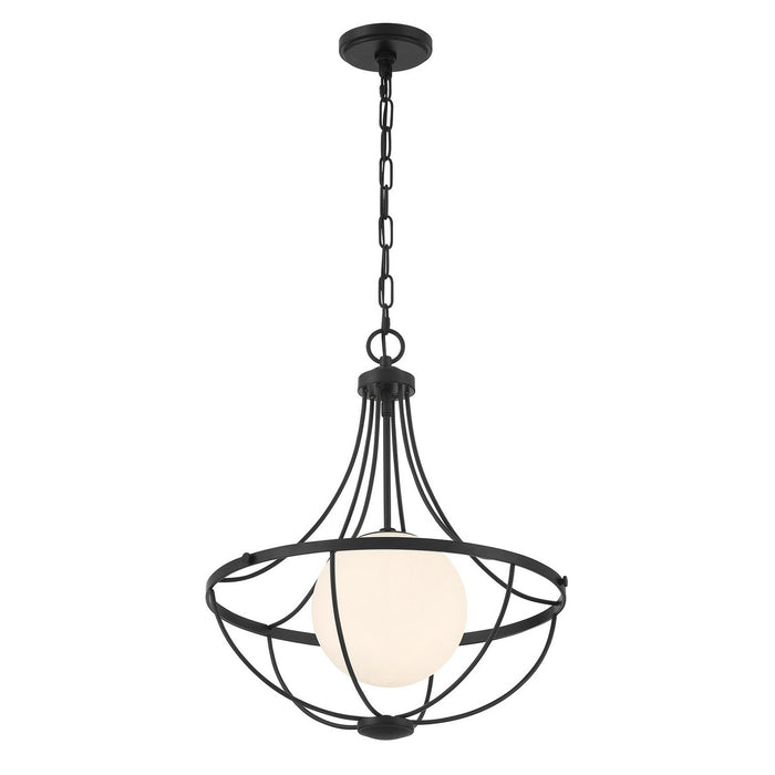 Meridian - M7047MBK - One Light Pendant - Matte Black