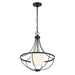 Meridian - M7047MBK - One Light Pendant - Matte Black