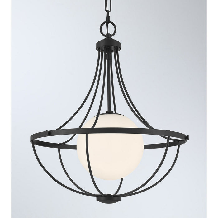 Meridian - M7047MBK - One Light Pendant - Matte Black