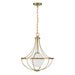 Meridian - M7047NB - One Light Pendant - Natural Brass