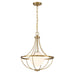 Meridian - M7047NB - One Light Pendant - Natural Brass