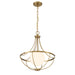 Meridian - M7047NB - One Light Pendant - Natural Brass