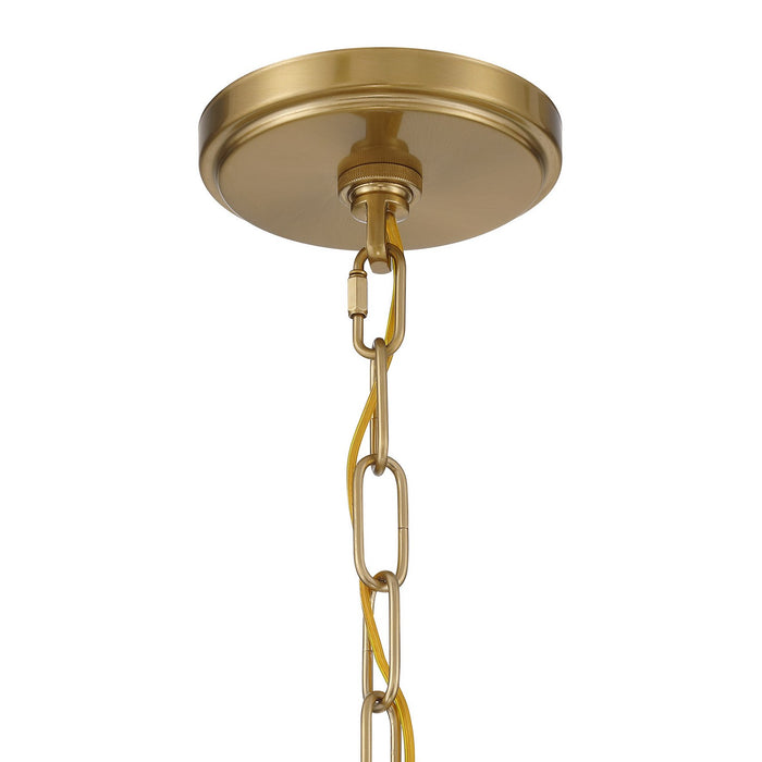 Meridian - M7047NB - One Light Pendant - Natural Brass