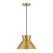 Meridian - M7049NB - One Light Pendant - Natural Brass