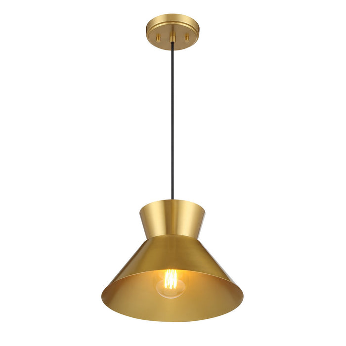 Meridian - M7049NB - One Light Pendant - Natural Brass