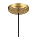 Meridian - M7049NB - One Light Pendant - Natural Brass